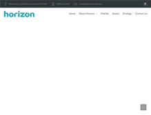 Tablet Screenshot of horizon-infra.com